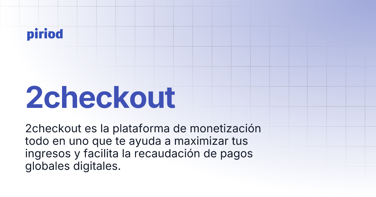 2checkout | Guía de uso